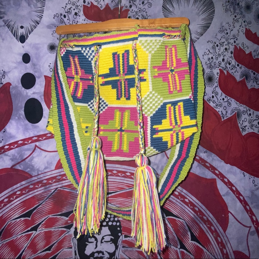 Handwoven Colorful Wayuu Mochila Bag